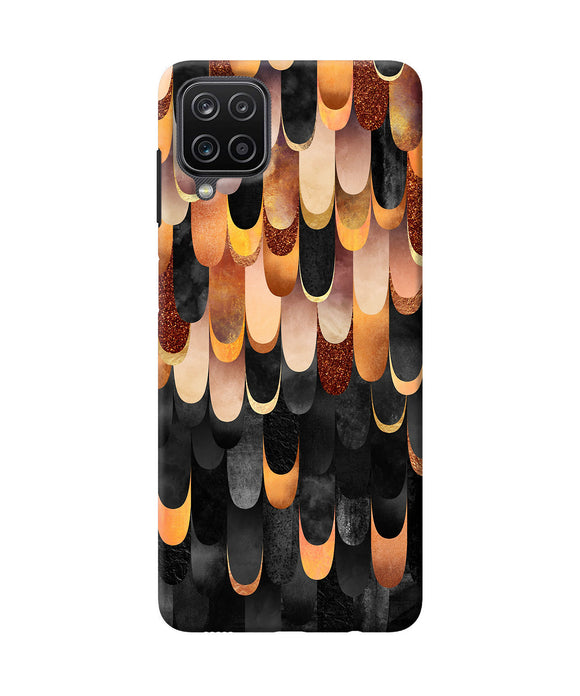 Abstract wooden rug Samsung M12 / F12 Back Cover