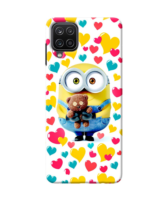 Minion teddy hearts Samsung M12 / F12 Back Cover