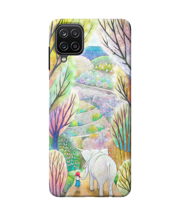 Natual elephant girl Samsung M12 / F12 Back Cover