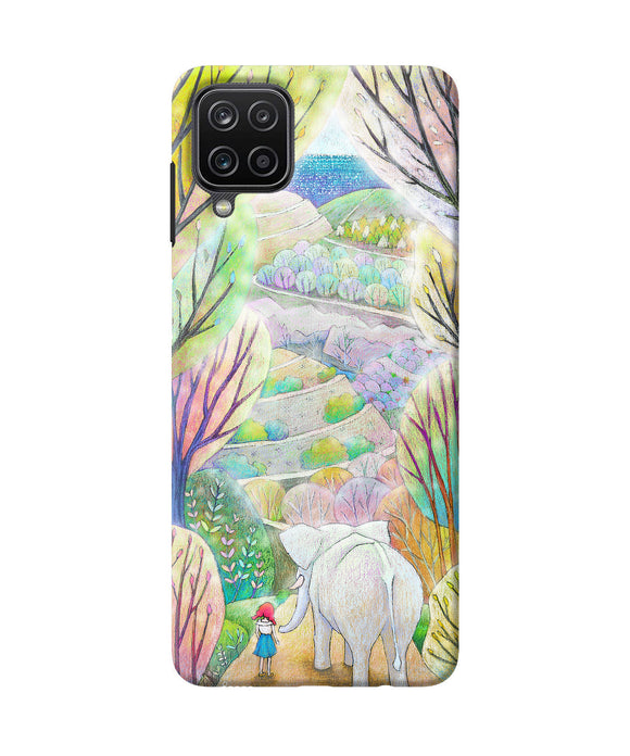 Natual elephant girl Samsung M12 / F12 Back Cover