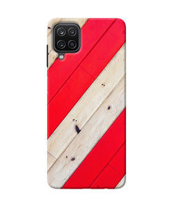 Abstract red brown wooden Samsung M12 / F12 Back Cover