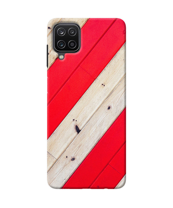 Abstract red brown wooden Samsung M12 / F12 Back Cover