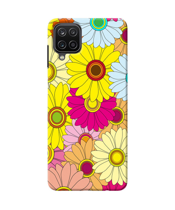 Abstract colorful flowers Samsung M12 / F12 Back Cover