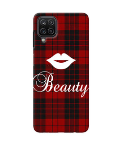 Beauty red square Samsung M12 / F12 Back Cover