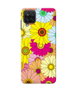 Abstract colorful flowers Samsung M12 / F12 Back Cover