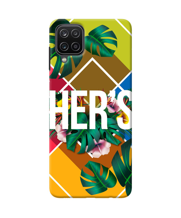 His her two Samsung M12 / F12 Back Cover