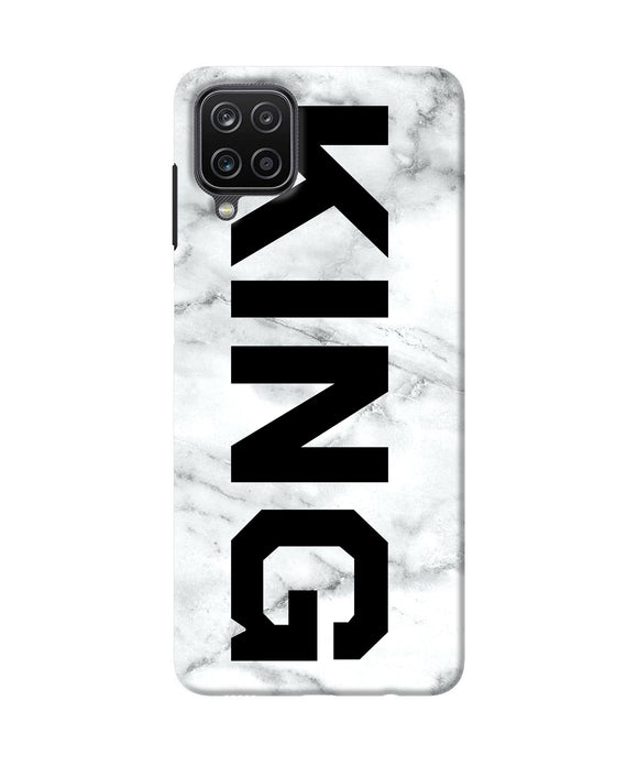 King marble text Samsung M12 / F12 Back Cover