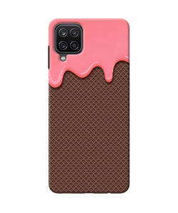 Waffle cream biscuit Samsung M12 / F12 Back Cover