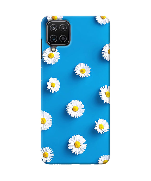 White flowers Samsung M12 / F12 Back Cover
