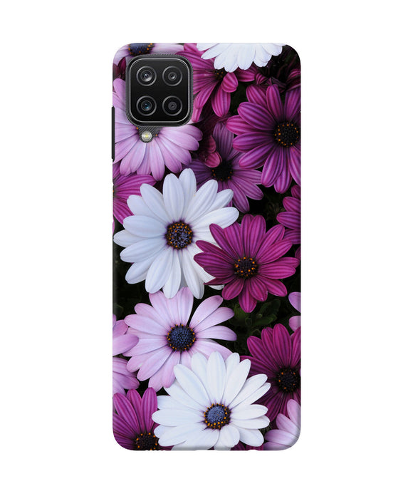 White violet flowers Samsung M12 / F12 Back Cover