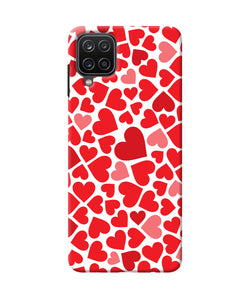 Red heart canvas print Samsung M12 / F12 Back Cover