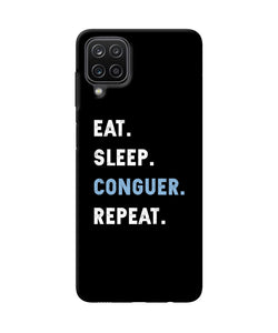 Eat sleep quote Samsung M12 / F12 Back Cover