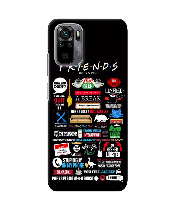 FRIENDS Redmi Note 10/10S Back Cover