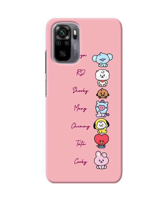 BTS names Redmi Note 10/10S Back Cover