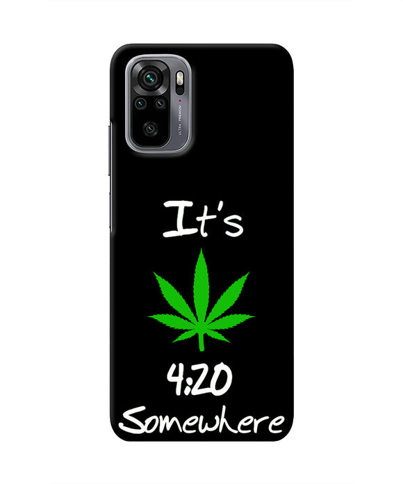 Weed Quote Redmi Note 10/10S Real 4D Back Cover