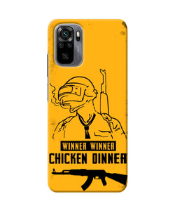 PUBG Chicken Dinner Redmi Note 10/10S Real 4D Back Cover