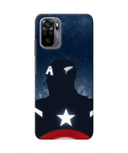 Captain america Shield Redmi Note 10/10S Real 4D Back Cover