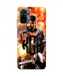 Rocky Bhai on Bike Redmi Note 10/10S Real 4D Back Cover