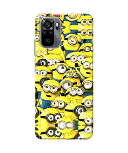 Minions mini crowd Redmi Note 10/10S Back Cover