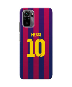 Messi 10 tshirt Redmi Note 10/10S Back Cover