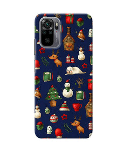 Canvas christmas print Redmi Note 10/10S Back Cover