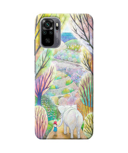 Natual elephant girl Redmi Note 10/10S Back Cover