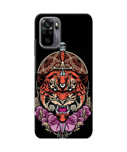 Abstract tiger Redmi Note 10/10S Back Cover