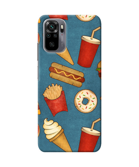 Abstract food print Redmi Note 10/10S Back Cover