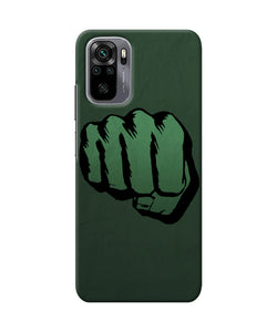 Hulk smash logo Redmi Note 10/10S Back Cover