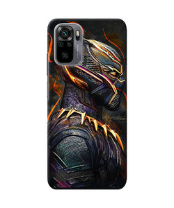 Black panther side face Redmi Note 10/10S Back Cover