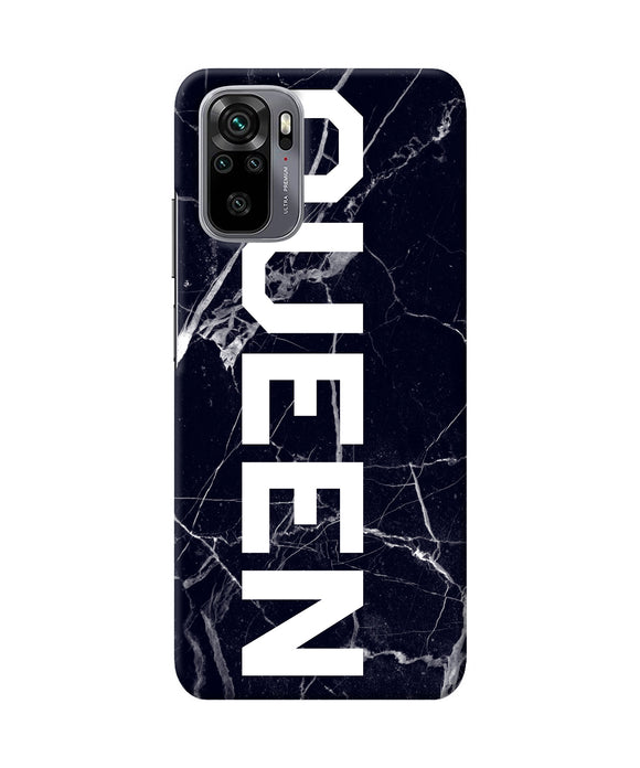 Queen marble text Redmi Note 10/10S Back Cover