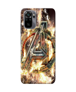 Avengers burning logo Redmi Note 10/10S Back Cover