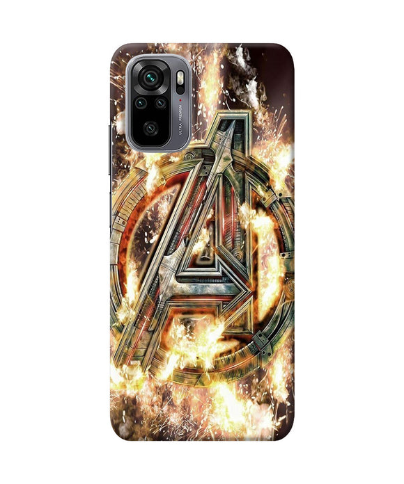 Avengers burning logo Redmi Note 10/10S Back Cover