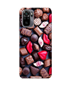 Valentine special chocolates Redmi Note 10/10S Back Cover