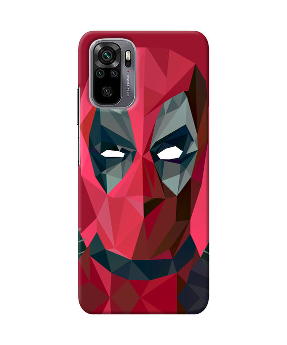 Abstract deadpool full mask Redmi Note 10/10S Back Cover