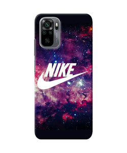 NIke galaxy logo Redmi Note 10/10S Back Cover