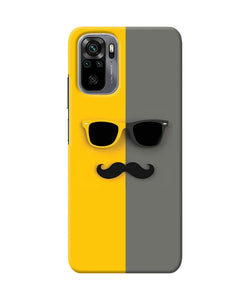 Mustache glass Redmi Note 10/10S Back Cover