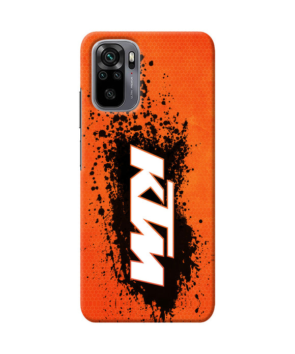 KTM black spray Redmi Note 10/10S Back Cover