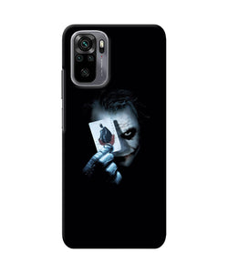 Joker dark knight card Redmi Note 10/10S Back Cover