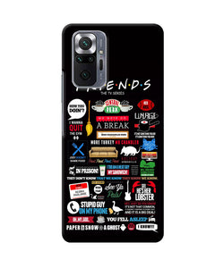 FRIENDS Redmi Note 10 Pro Back Cover