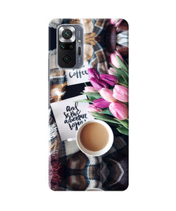 Love Coffee Quotes Redmi Note 10 Pro Back Cover