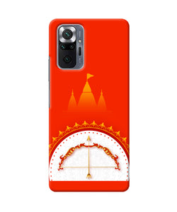 Ram Mandir Bow Arrow Redmi Note 10 Pro Back Cover