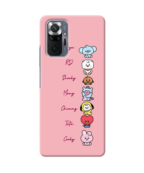 BTS names Redmi Note 10 Pro Back Cover