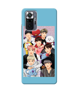 BTS with animals Redmi Note 10 Pro Back Cover