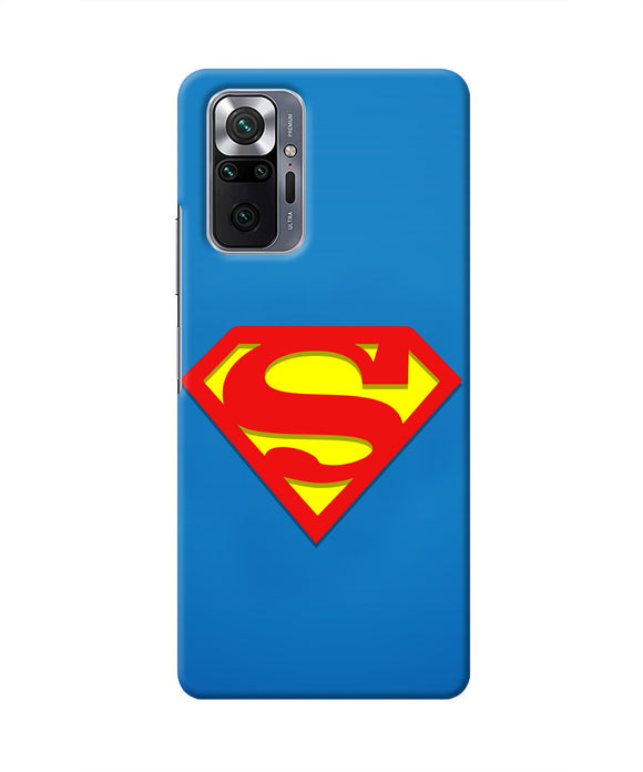 Superman Blue Redmi Note 10 Pro Real 4D Back Cover