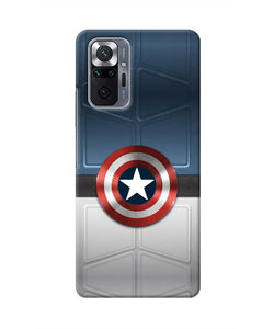 Captain America Suit Redmi Note 10 Pro Real 4D Back Cover