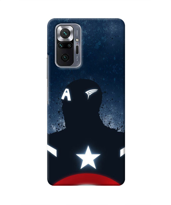 Captain america Shield Redmi Note 10 Pro Real 4D Back Cover