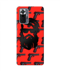 Rocky Bhai Beard Look Redmi Note 10 Pro Real 4D Back Cover