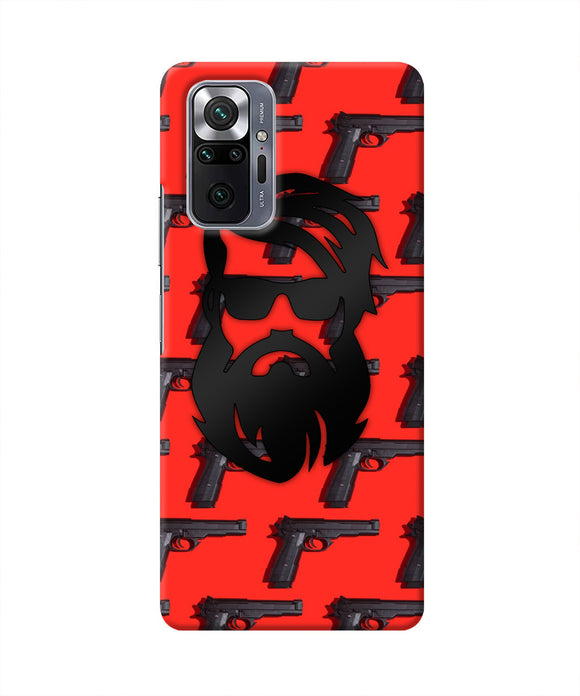 Rocky Bhai Beard Look Redmi Note 10 Pro Real 4D Back Cover