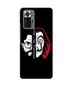 Money Heist Think Like Professor Redmi Note 10 Pro Back Cover